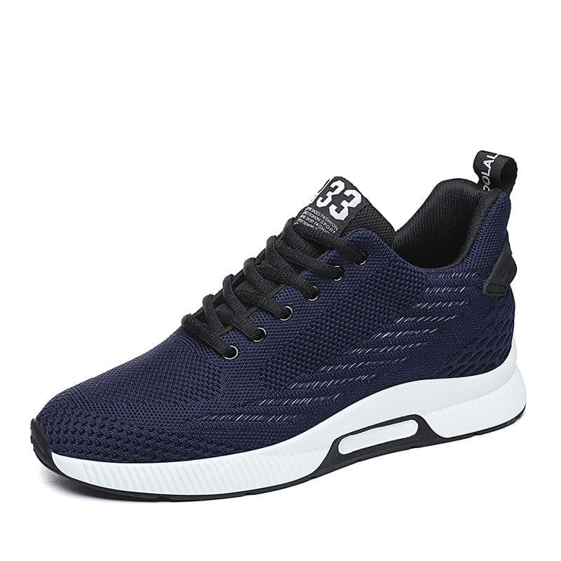 image-Summer Low-top Lace-up Breathable Leisure Sports Flying Woven Shoes
