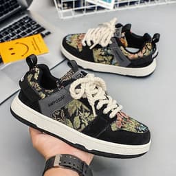 image-Secret Forest Oil Painting Version Trend Everything Sports Casual Board Shoes