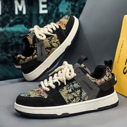 image-Secret Forest Oil Painting Version Trend Everything Sports Casual Board Shoes