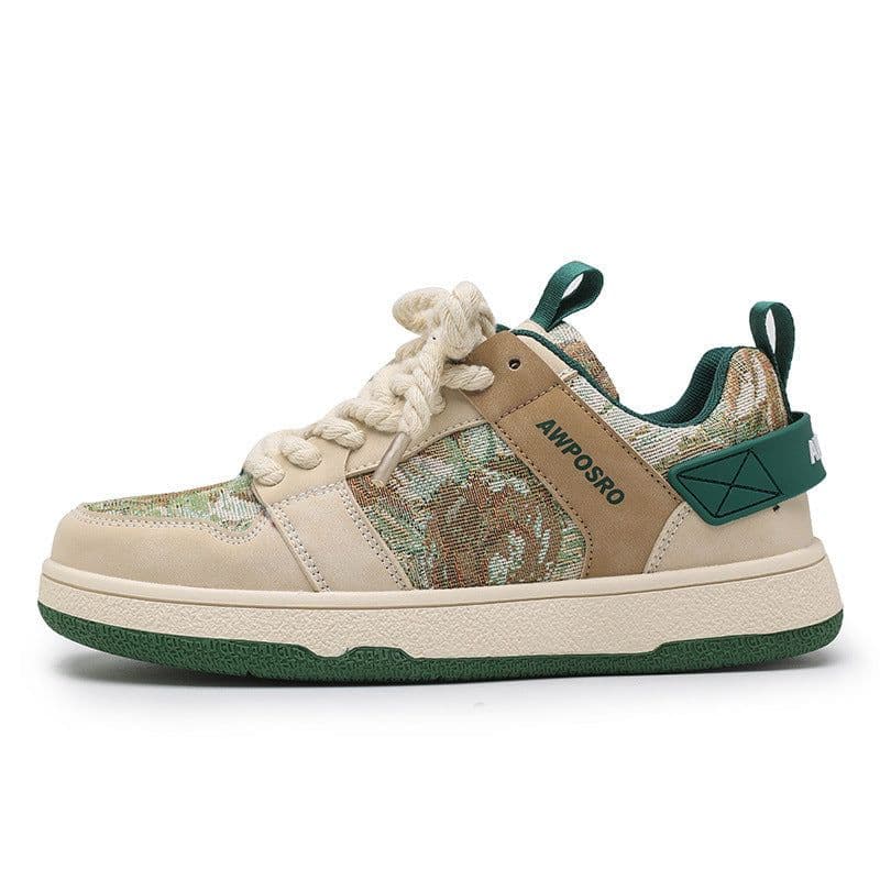 image-Secret Forest Oil Painting Version Trend Everything Sports Casual Board Shoes