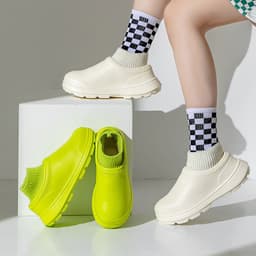 image-Women's Fashionable Waterproof Cotton Slippers
