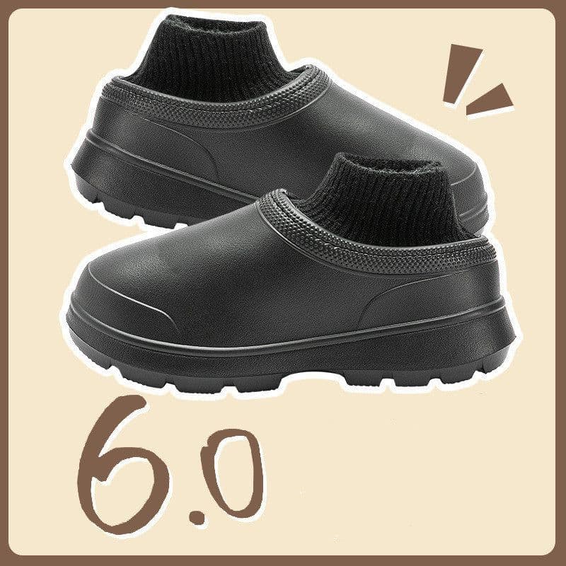 image-Women's Fashionable Waterproof Cotton Slippers