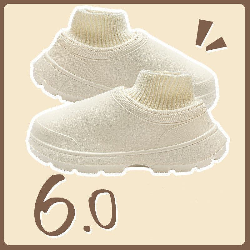 image-Women's Fashionable Waterproof Cotton Slippers
