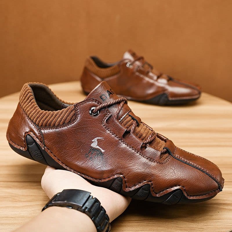image-High Quality Men Sneakers Fashion Lace-up Flats Shoes