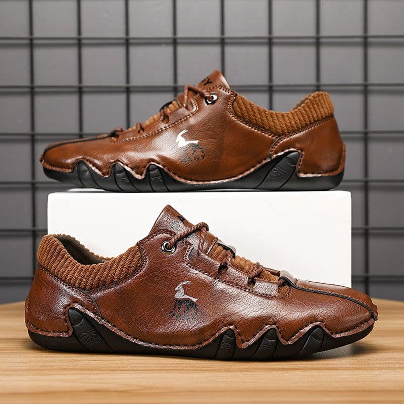 image-High Quality Men Sneakers Fashion Lace-up Flats Shoes