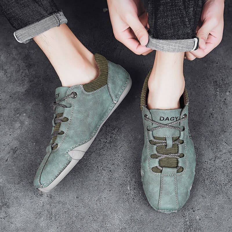 image-High Quality Men Sneakers Fashion Lace-up Flats Shoes