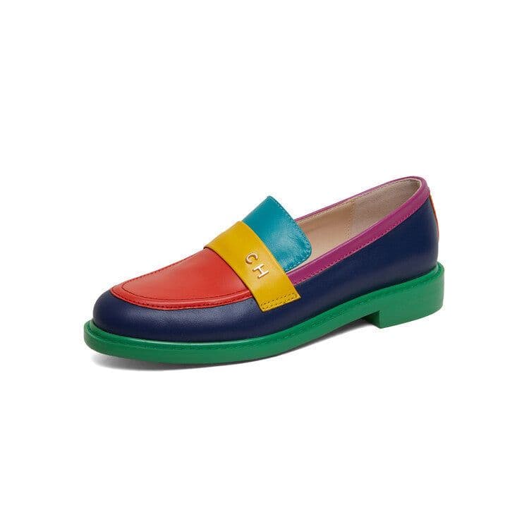 image-Women's Flats Round Head Rainbow Casual Shoes