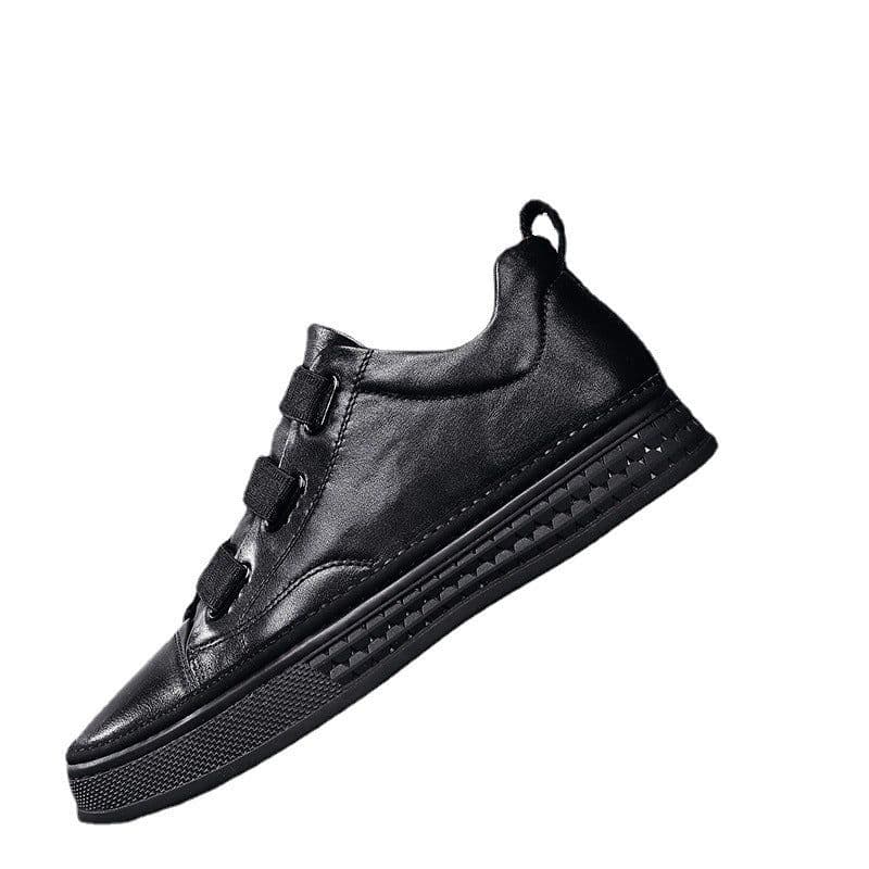 image-Men's Fashionable Leather Casual Shoes