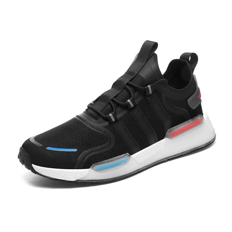 image-Real Popcorn Bottom Autumn Tide Flying Woven Dad Shoes Student Sports Running Casual Shoes