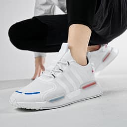 image-Real Popcorn Bottom Autumn Tide Flying Woven Dad Shoes Student Sports Running Casual Shoes