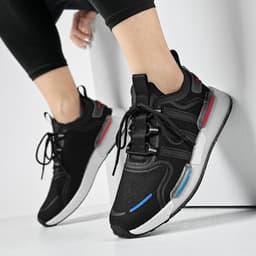 image-Real Popcorn Bottom Autumn Tide Flying Woven Dad Shoes Student Sports Running Casual Shoes