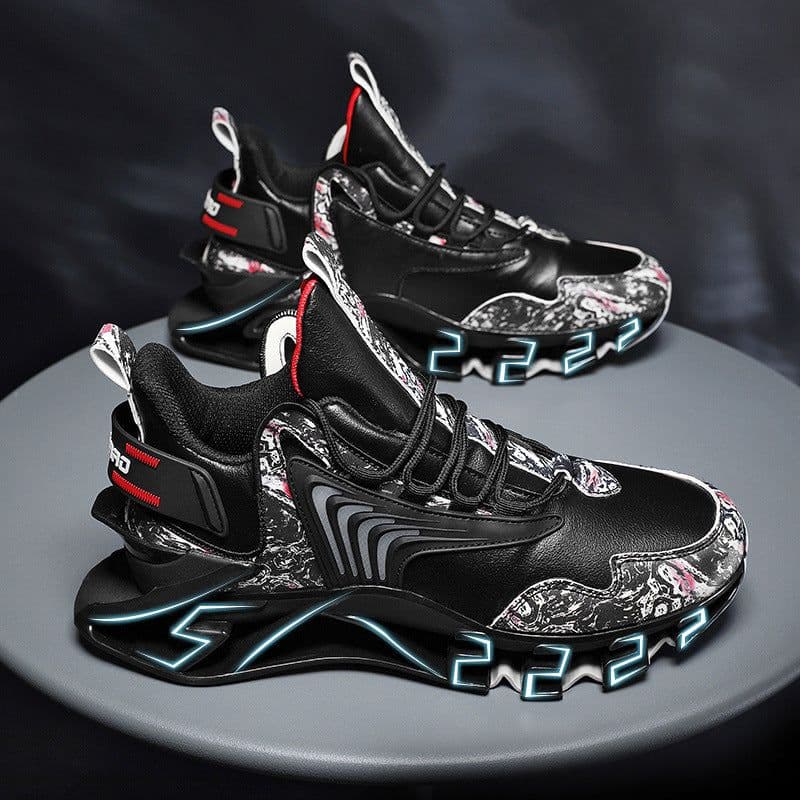 image-Cool Men Running Sneakers Mesh Breathable Sports Shoes Fashion Anti-Skid Walking Footwear Shoes