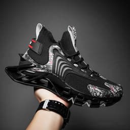 image-Cool Men Running Sneakers Mesh Breathable Sports Shoes Fashion Anti-Skid Walking Footwear Shoes