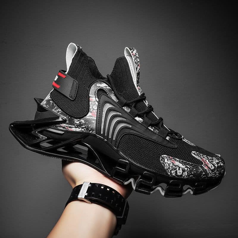 image-Cool Men Running Sneakers Mesh Breathable Sports Shoes Fashion Anti-Skid Walking Footwear Shoes