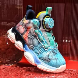 image-Children's Rotary Button Sports Casual Shoes
