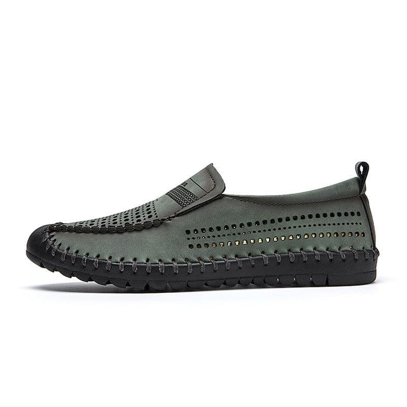 image-Breathable And Lightweight Outdoor Hiking Hollow Out Men's Shoes Handmade Large Casual Shoes