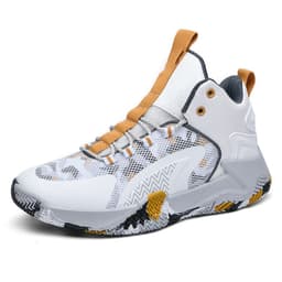 image-Mesh Large Size High-top Basketball Shoes Student Running
