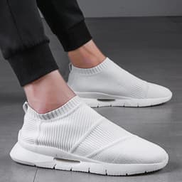 image-Men's Plus Size Canvas Socks Sports Breathable Shoes