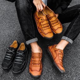 image-Leather Men's Sports Shoes Outdoor Hiking