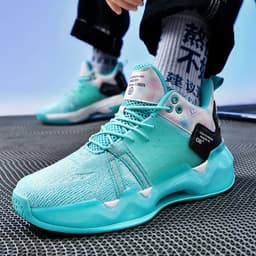 image-Youth Men's Breathable Luminous Basketball Shoes