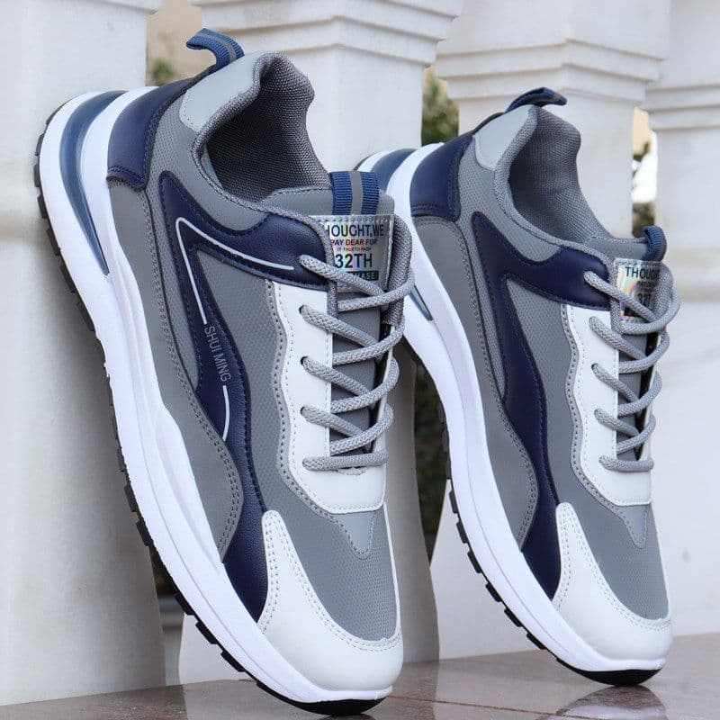 image-Men's Casual Waterproof Leather Sneakers