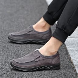 image-Plus Size Men's Shoes Fashionable Breathable Business British Style Lazy Casual