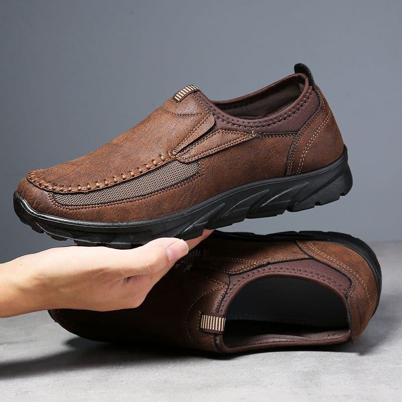 image-Plus Size Men's Shoes Fashionable Breathable Business British Style Lazy Casual