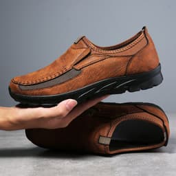 image-Plus Size Men's Shoes Fashionable Breathable Business British Style Lazy Casual