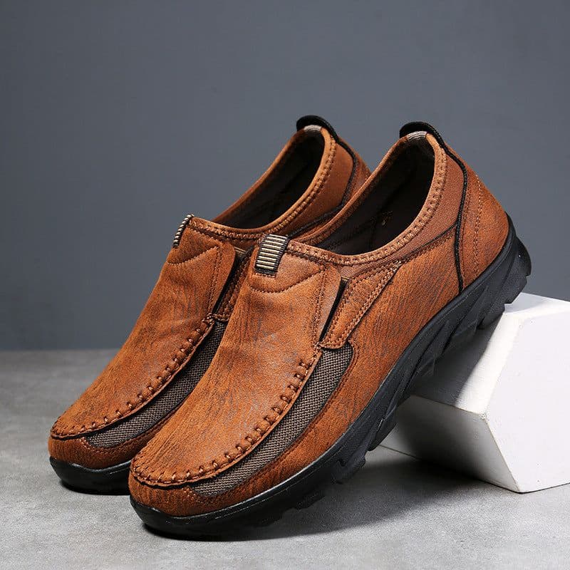 image-Plus Size Men's Shoes Fashionable Breathable Business British Style Lazy Casual
