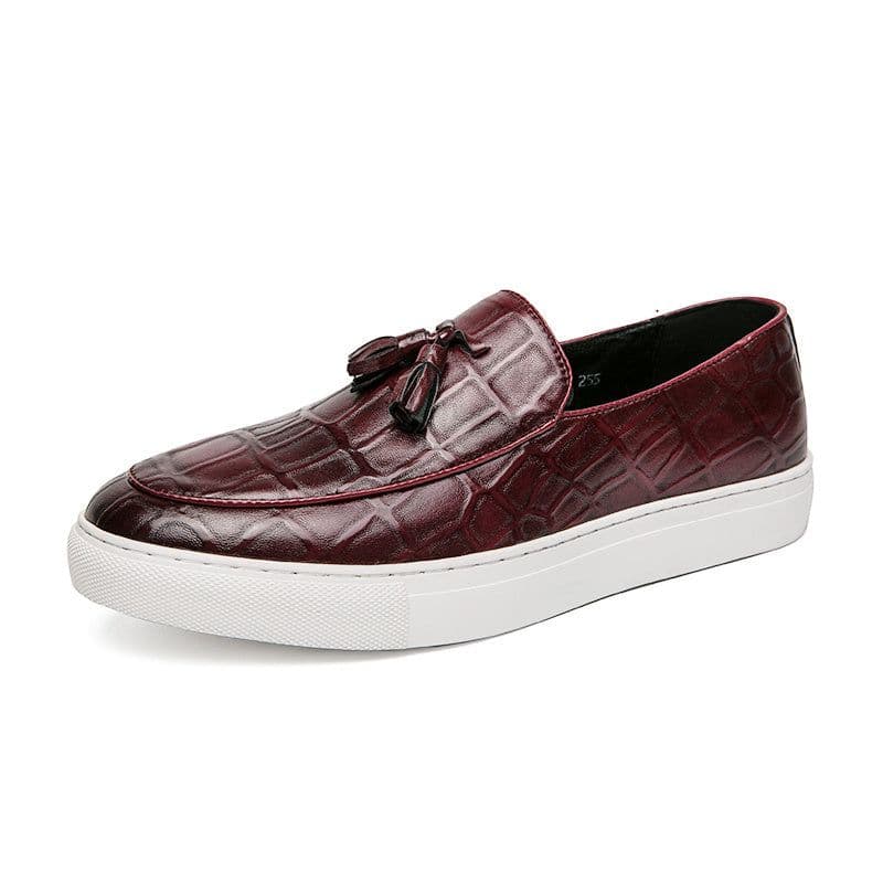 image-Men's Fashion British Retro Bean Shoes
