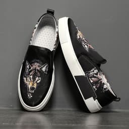 image-Men's One-legged Lazy Fashion Casual Canvas Shoes