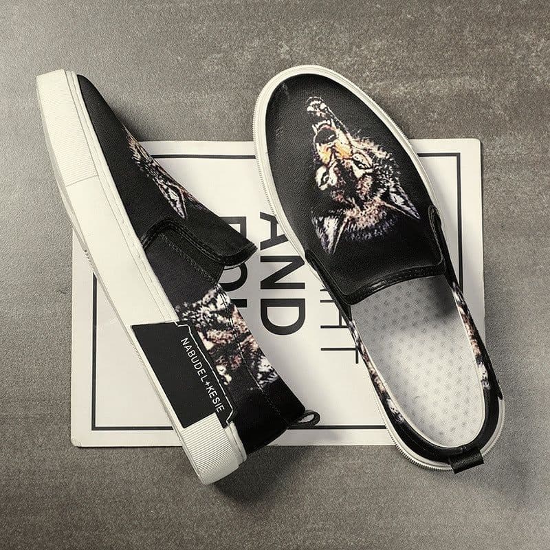 image-Men's One-legged Lazy Fashion Casual Canvas Shoes