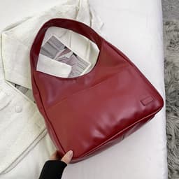 image-Fashion Tote Bag Large Capacity Casual Shoulder Bag Women's Commuting Handbag College Student