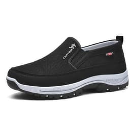 image-Shoes Mens Canvas Shoes Soft Bottom Casual Breathable Comfortable Slip-on Mens Cloth Shoes