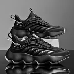 image-Fashionable Men's Shoes With New Thick Soles