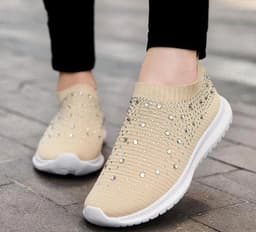 image-Light Women's Shoes With Mesh Top