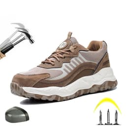 image-Men's Anti Impact Breathable And Anti Slip Labor Protection Shoes
