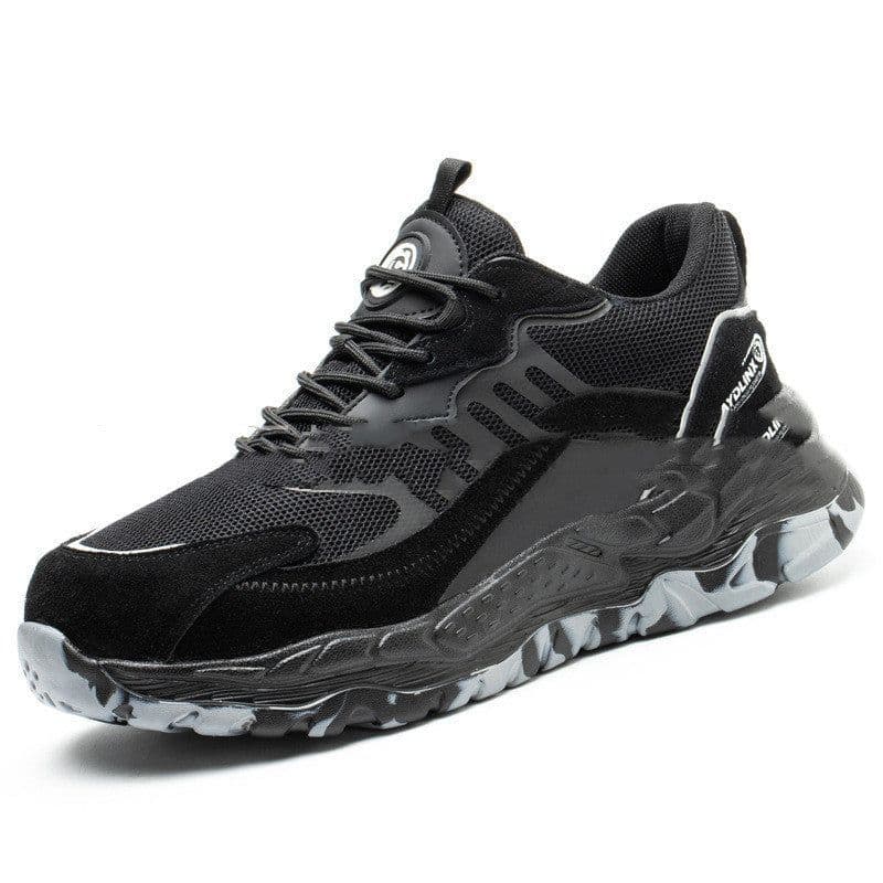 image-Men's Anti Impact Breathable And Anti Slip Labor Protection Shoes