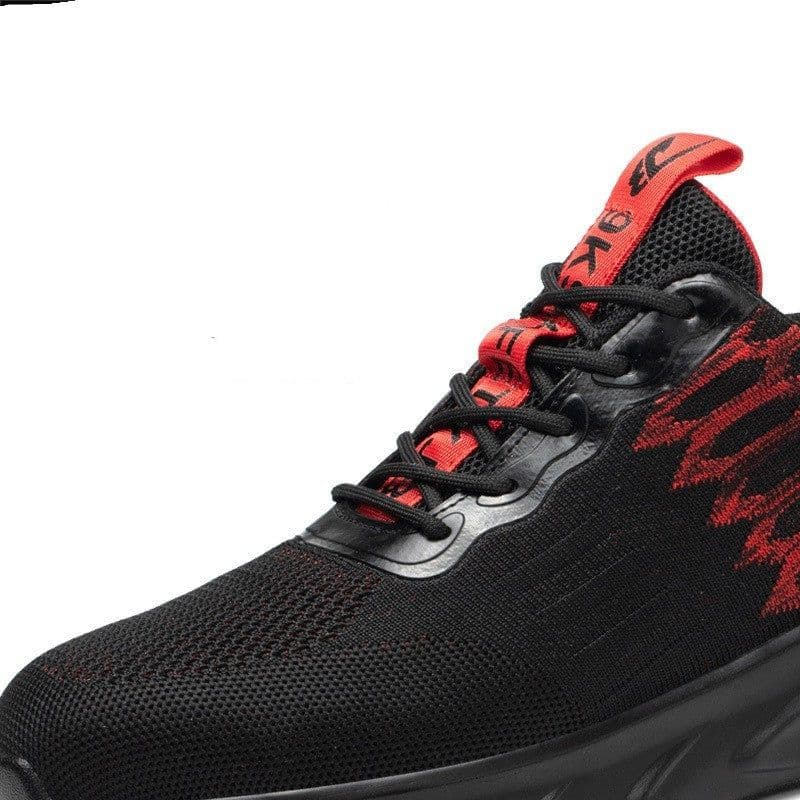 image-Flying Woven Upper Sweat-wicking And Non Stuffy Foot Safety Shoes
