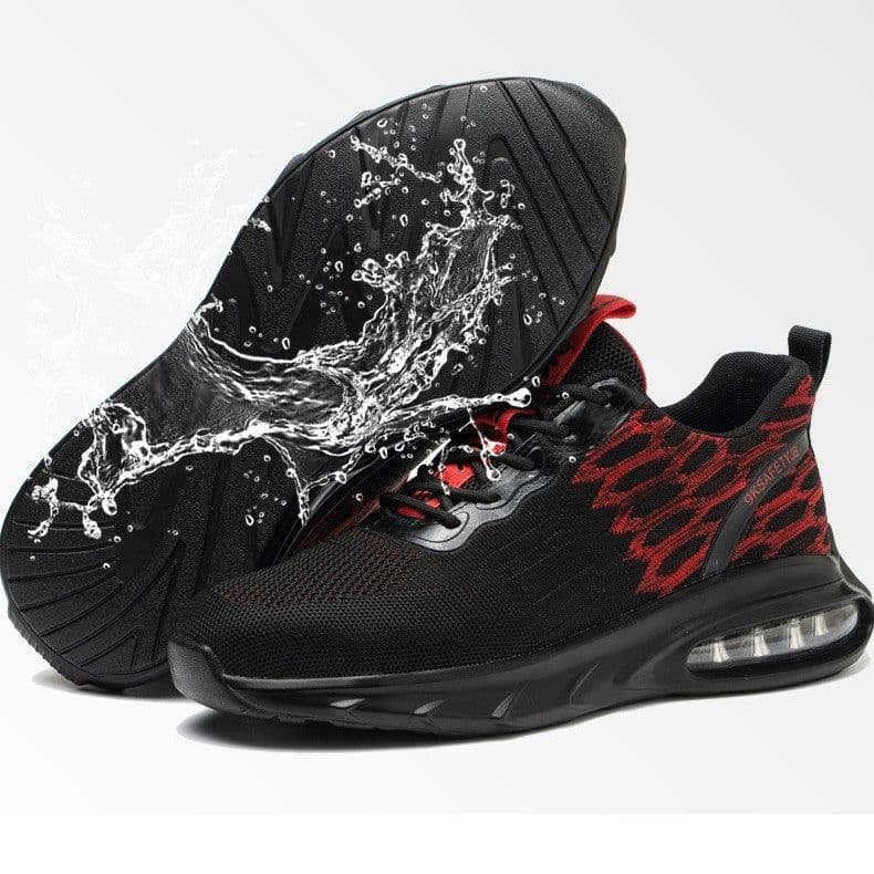 image-Flying Woven Upper Sweat-wicking And Non Stuffy Foot Safety Shoes