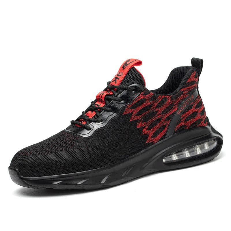 image-Flying Woven Upper Sweat-wicking And Non Stuffy Foot Safety Shoes