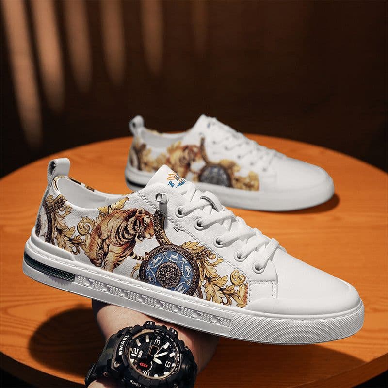 image-Men's All Match Genuine Leather Breathable Fashion Casual Shoes