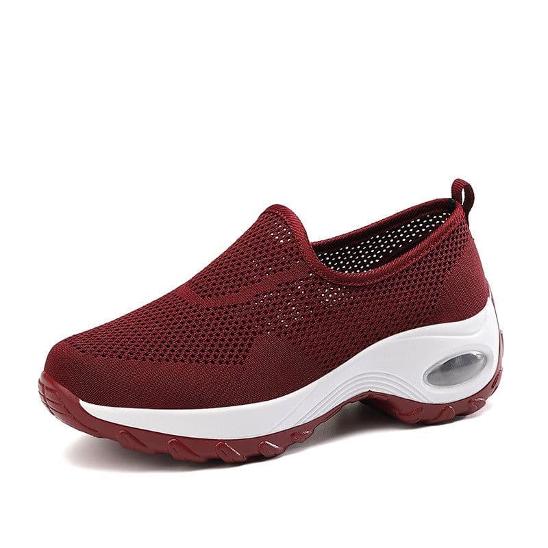 image-Women's Breathable Hollow Sneakers Slip On