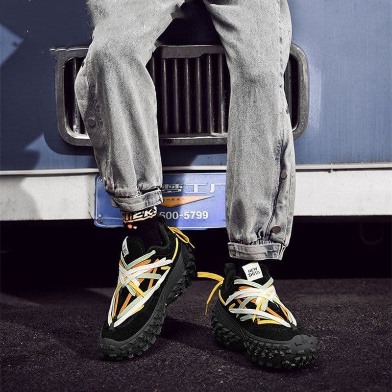 image-Men's Thick Sole Height Increasing Shoes Couple Platform Sports