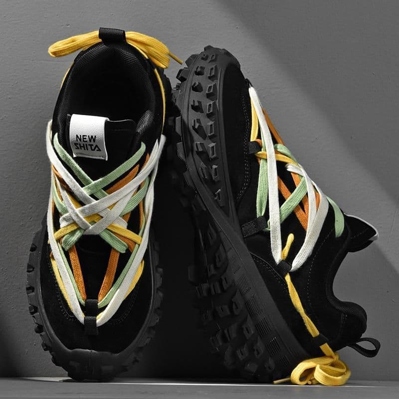image-Men's Thick Sole Height Increasing Shoes Couple Platform Sports
