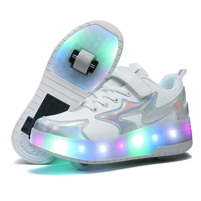 image-Children's Fashion Removable Charging With Lights Light-emitting Roller Skates