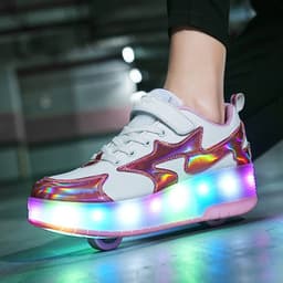 image-Children's Fashion Removable Charging With Lights Light-emitting Roller Skates