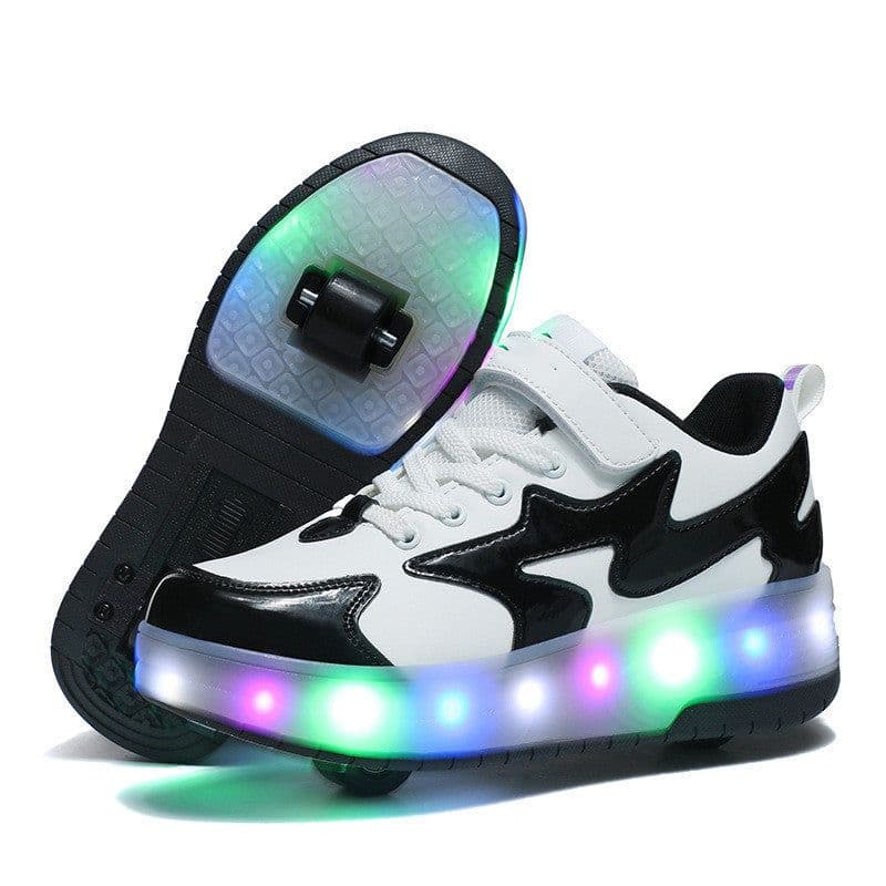 image-Children's Fashion Removable Charging With Lights Light-emitting Roller Skates