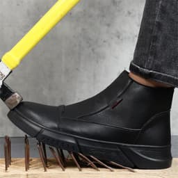 image-Labor Protection Shoes Men Anti Hit