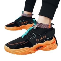 image-Men's Fashion High Top Leisure Board Shoes